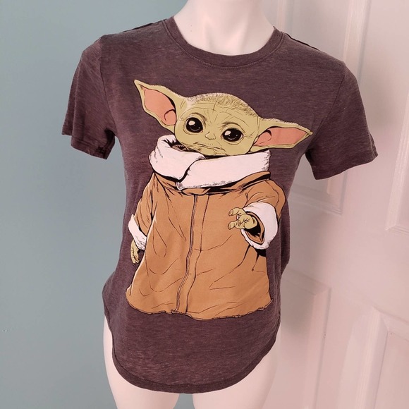 Star Wars Baby Yoda Graphic Tee Juniors Small - Picture 1 of 3
